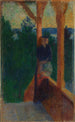 På verandan - Harald Sohlberg — vy av konstverket