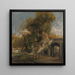 Harnham Gate Salisbury - John Constable — inramlat konstverk på väggen