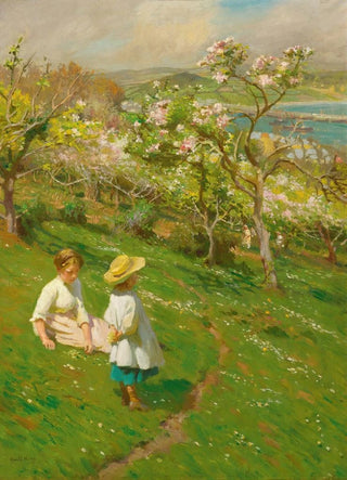 Harold Harvey - Springtime In The Orchard.webp