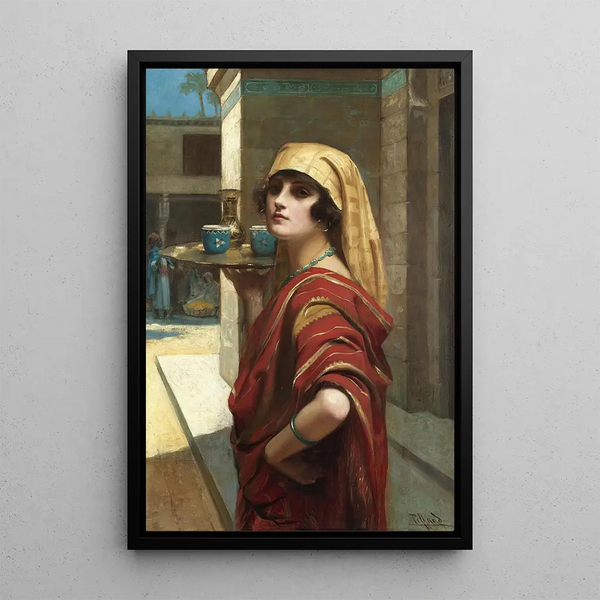 Odalisque - Harold Piffard — inramlat konstverk på väggen