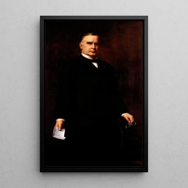 William McKinley - Harriet Anderson Stubbs Murphy — inramlat konstverk på väggen