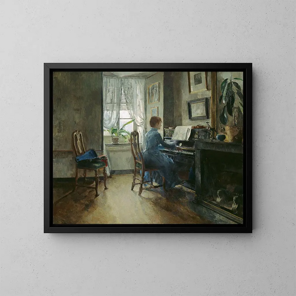 Chez moi - Harriet Backer — inramlat konstverk på väggen