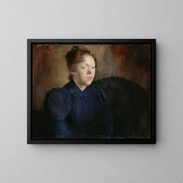 Nenna Janson Nagel b Backer Lunde - Harriet Backer — inramlat konstverk på väggen