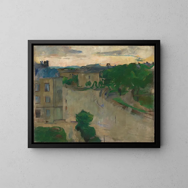 Vue de mon balcon, Hansteensgate - Harriet Backer — inramlat konstverk på väggen