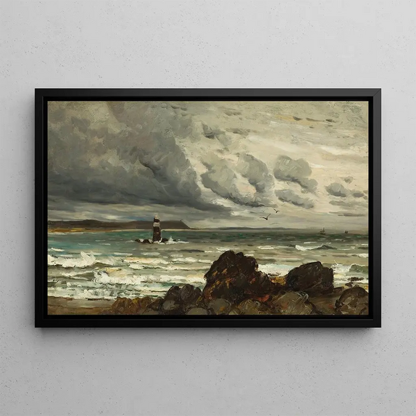 Harry Chase - Seascape with Lighthouse.webp