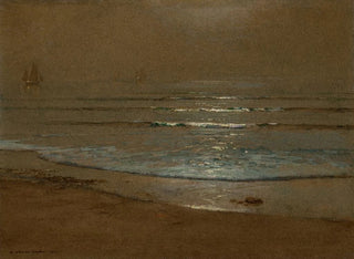 Harry Van Der Weyden - Beach and Waves in the Moonlight.webp