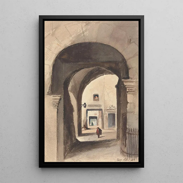 Porte d'entrée des imprimeurs - Harry Willson — inramlat konstverk på väggen