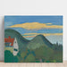 Reproduktion av målningen Haus in Waldlandschaft - Karl Wiener