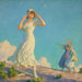 högfjäll - Charles Courtney Curran — vy av konstverket