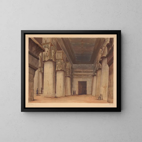 Dendara - Hector Horeau — inramlat konstverk på väggen