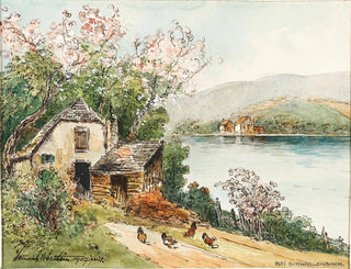 Vår i Wachau-dalen - Heinrich Josef Wertheim — vy av konstverket