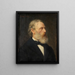 Portrait av konstnären Carl Friedrich Lessing - Heinrich Lessing — inramlat konstverk på väggen