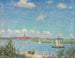 Vue sur Travemünde - Heinrich Linde-Walther — vy av konstverket