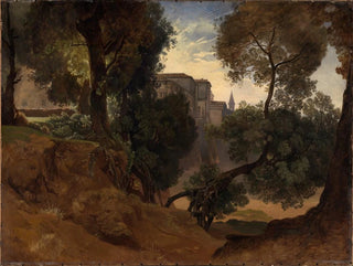 i parken vid villa Chigi i Ariccia nära Rom - Heinrich Ludwig — vy av konstverket