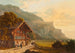 Vue de la promenade de Meiringen à la chute du Reichenbach - Heinrich Meichelt — vy av konstverket