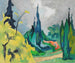 Parc Dilborn - Heinrich Nauen — vy av konstverket