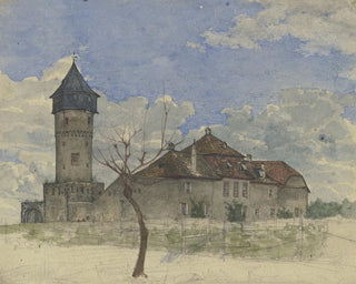 La tour de guet à Sachsenhausen - Heinrich Rumbler — vy av konstverket