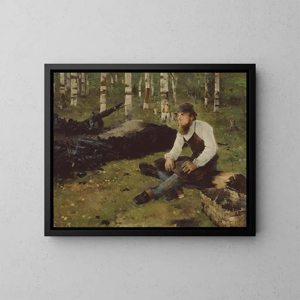 Charbonnier - Helene Schjerfbeck — inramlat konstverk på väggen
