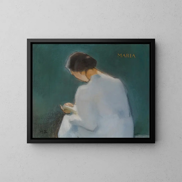 Marie - Helene Schjerfbeck — inramlat konstverk på väggen