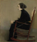 La couturière La femme som arbetar - Helene Schjerfbeck — vy av konstverket