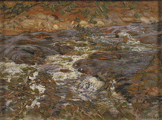 Ruisseau en cascade - Helmer Osslund — vy av konstverket