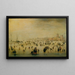 Scène de patinage - Hendrick Avercamp — inramlat konstverk på väggen