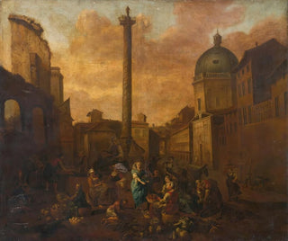 Hendrick Mommers - Amsterdam View Of A Roman Market.webp