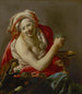 Bacchante med en apa - Hendrick ter Brugghen — vy av konstverket