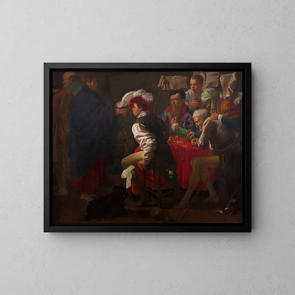 L'Appel de saint Matthieu - Hendrick Ter Brugghen — inramlat konstverk på väggen