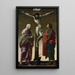 La Crucifixion avec la Vierge et Saint Jean - Hendrick Ter Brugghen — inramlat konstverk på väggen