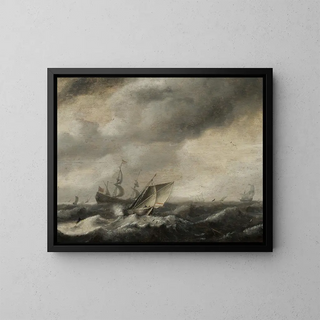 Hendrick van Anthonissen - Ships on the sea.webp
