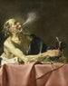 Le fumeur, allégorie de la fugacité - Hendrick van Someren — vy av konstverket