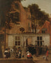 La remise d'un diplôme à l'Université de Leyde vers 1650 - Hendrick van der Burgh — vy av konstverket