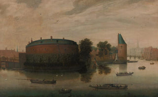 Hendrik Cornelisz Vroom - Gezicht op de BinnenAmstel met het Rondeel.webp