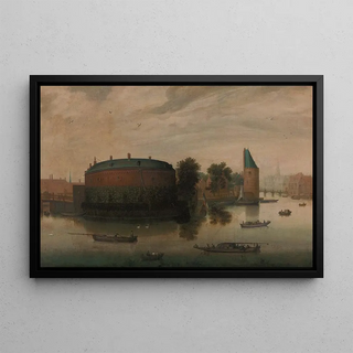 Hendrik Cornelisz Vroom - Gezicht op de BinnenAmstel met het Rondeel.webp