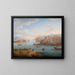 Vue d'un port méditerranéen - Hendrik Frans van Lint — inramlat konstverk på väggen