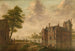Ett slott - Hendrik Frans de Cort — vy av konstverket