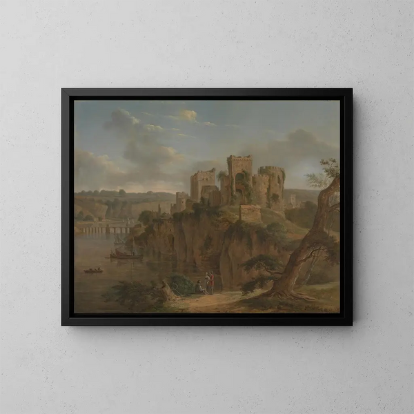 Château de Chepstow - Hendrik Frans de Cort — inramlat konstverk på väggen