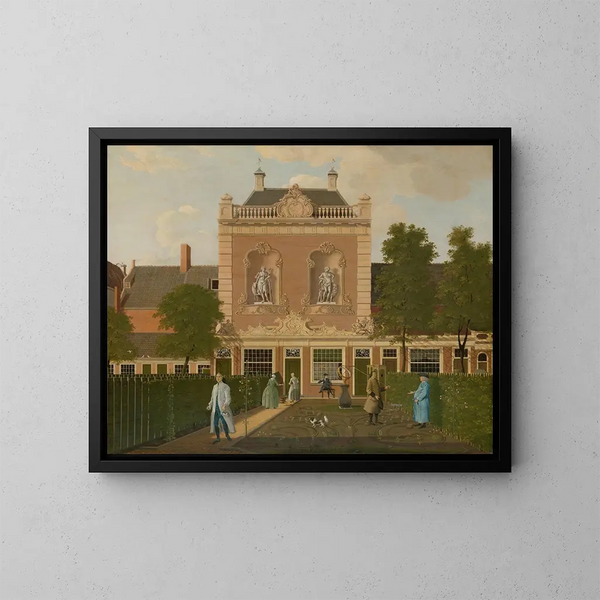 Le jardin et la remise de 524 Keizersgracht à Amsterdam - Hendrik Keun — inramlat konstverk på väggen