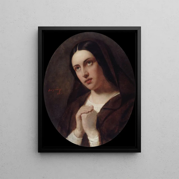 Hendrik Scheffer - Jeune femme en prire.webp