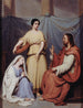 Jesus hos Marta och Maria - Hendrik Scheffer — vy av konstverket