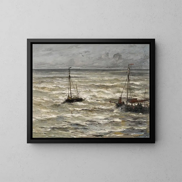En mer - Hendrik Willem Mesdag — inramlat konstverk på väggen