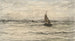 fiskebåtar till sjöss - Hendrik Willem Mesdag — vy av konstverket