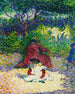 L'Enfant au tablier blanc - Henri-Edmond Cross — vy av konstverket