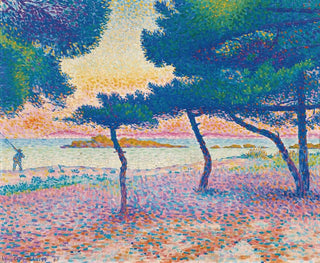 La Plage de Saint-Clair - Henri-Edmond Cross — vy av konstverket