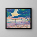La Plage de Saint-Clair - Henri-Edmond Cross — inramlat konstverk på väggen