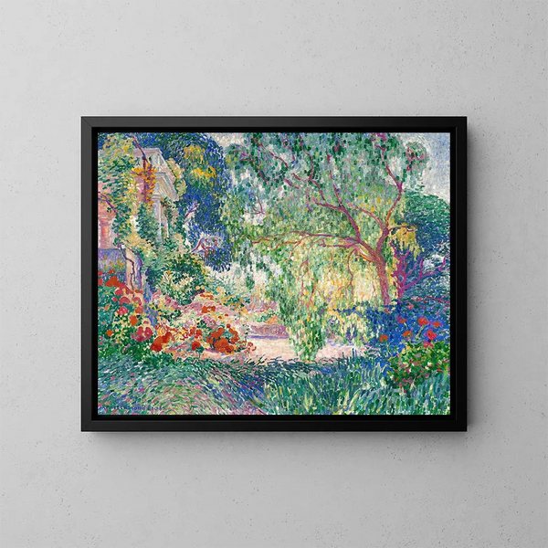 Le faux poivrier de Provence - Henri-Edmond Cross — inramlat konstverk på väggen