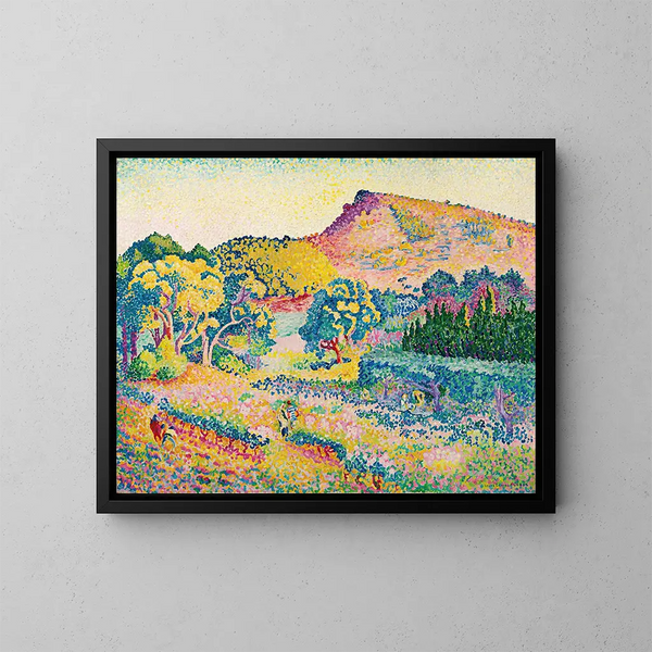 Landskap med Cap Nègre - Henri-Edmond Cross — inramlat konstverk på väggen