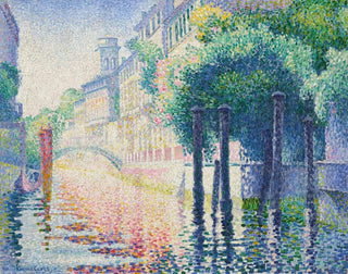 Rio San Trovaso, Venedig - Henri-Edmond Cross — vy av konstverket