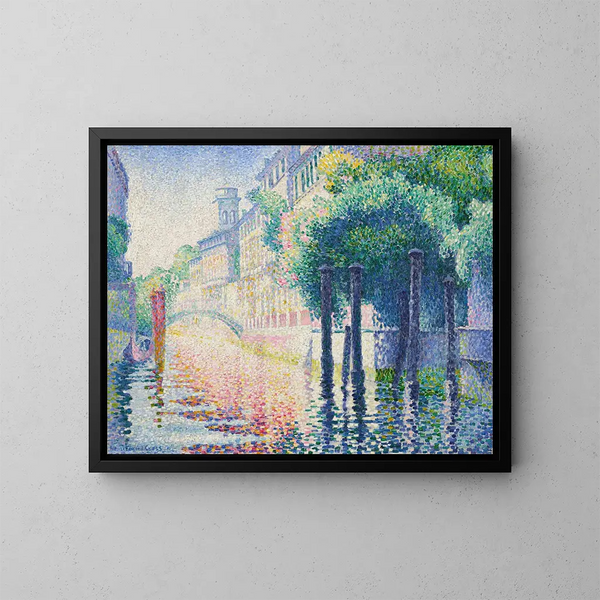 Rio San Trovaso, Venedig - Henri-Edmond Cross — inramlat konstverk på väggen